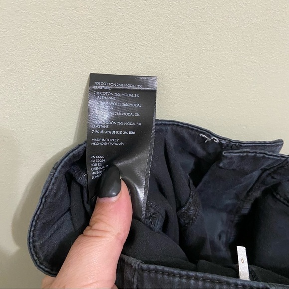 NEW FREE PEOPLE SZ 0 GREY NALCK ANKLE CHINOS - Picture 6 of 7